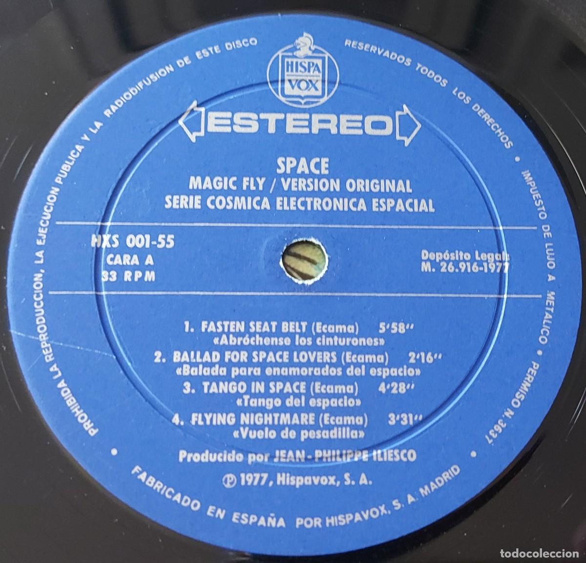 Discos de vinilo: LP MAGIC FLY SPACE HISPAVOX A&Ntilde;O 1977 ESPA&Ntilde;A VERSION ORIGINAL - Foto 3