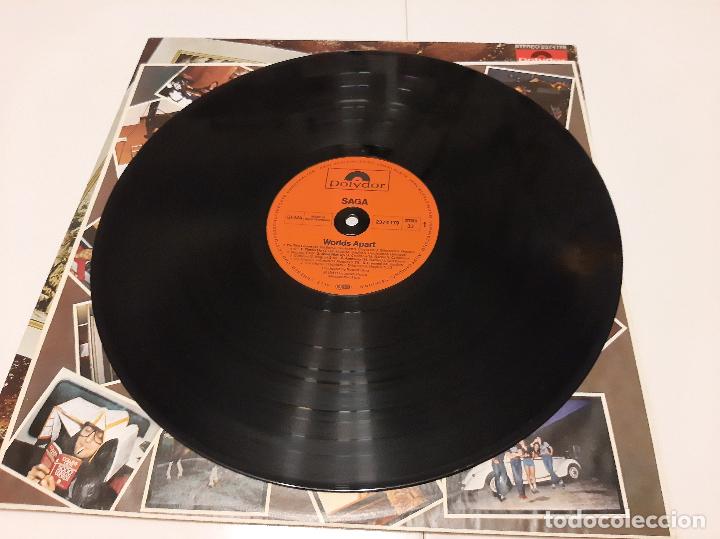 Discos de vinilo: SAGA -WORLDS APART- (1981) LP DISCO VINILO - Foto 4