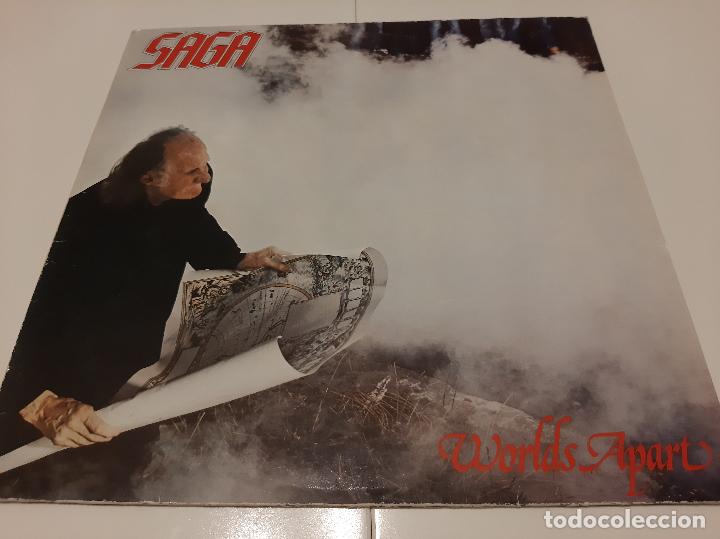 Discos de vinilo: SAGA -WORLDS APART- (1981) LP DISCO VINILO - Foto 1