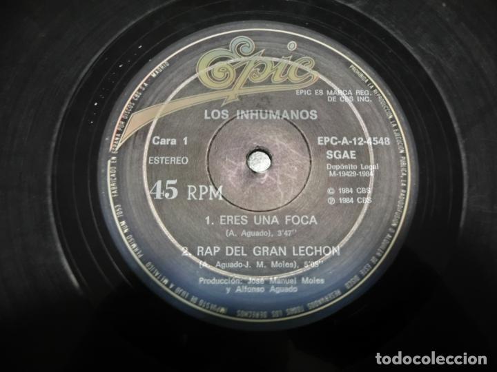 Discos de vinilo: LOS INHUMANOS - ERES UNA FOCA - Foto 3