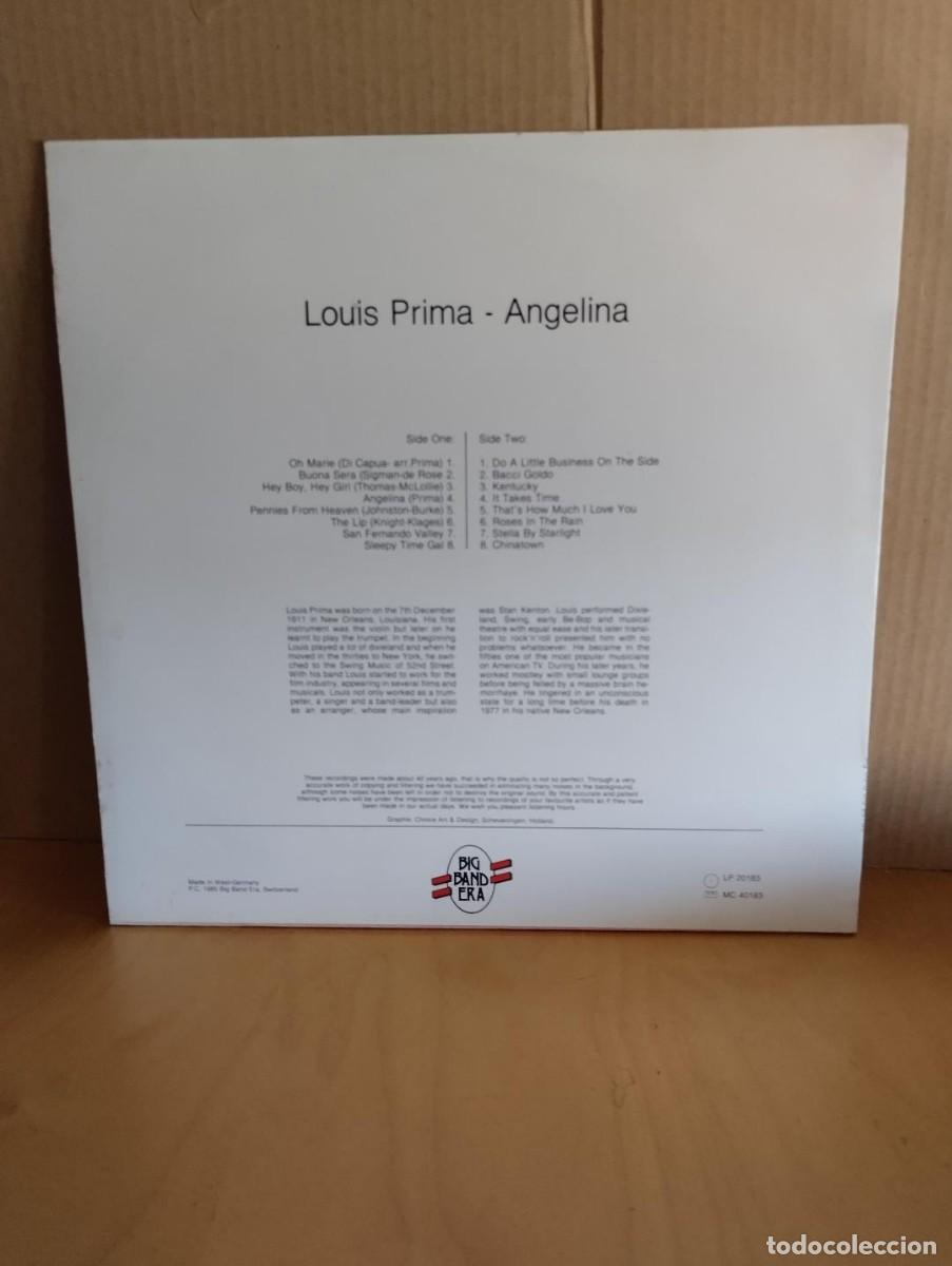 Discos de vinilo: LOUIS PRIMA --- ANGELINA - Foto 2
