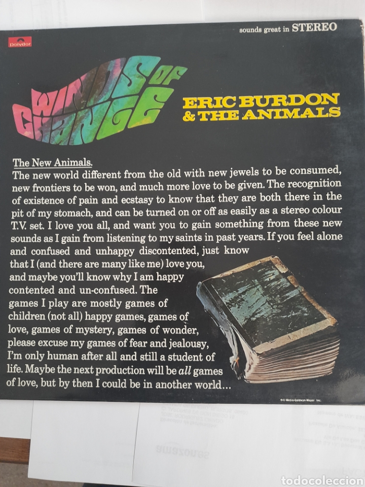 Discos de vinilo: Eric Burdon & The Animals. VINILO. - Foto 1