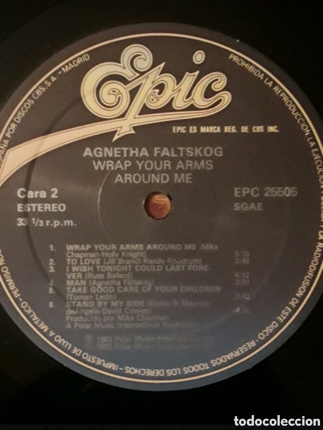 Discos de vinilo: Lp Agnetha F&auml;ltskog (Abba). Wrap Your Arms Around Me - Foto 4
