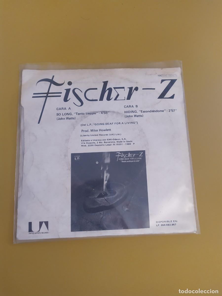 Discos de vinilo: Fischer-Z - So long / Hiding 1980 - Foto 2