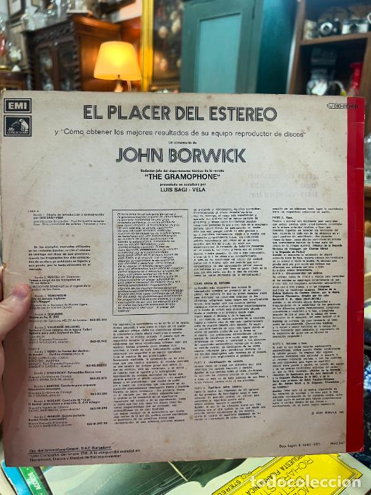 Discos de vinilo: LP EL PLACER DEL ESTEREO - Foto 2