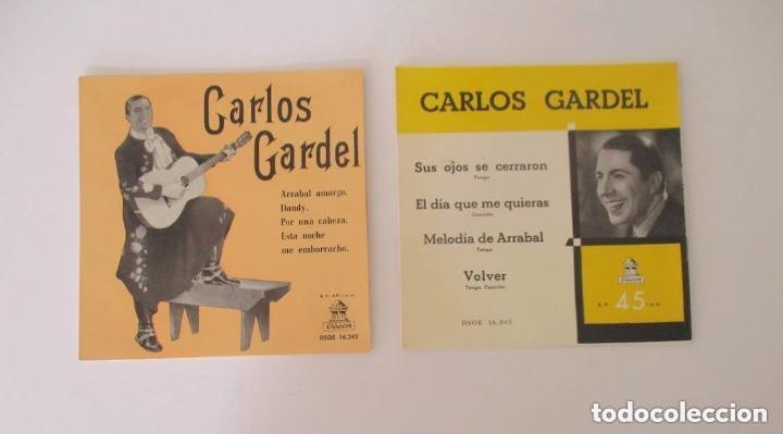 Discos de vinilo: DOS EP DE CARLOS GARDEL - ODEON - Foto 1