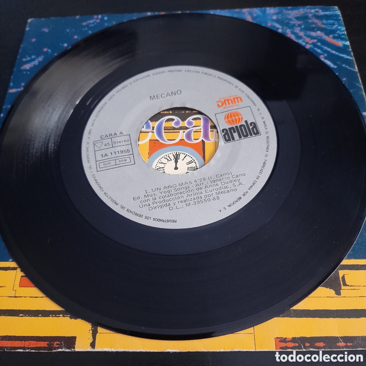 Discos de vinilo: Mecano &ndash; Un A&ntilde;o M&aacute;s. Vinilo, 7&rdquo; 1988 - Foto 3