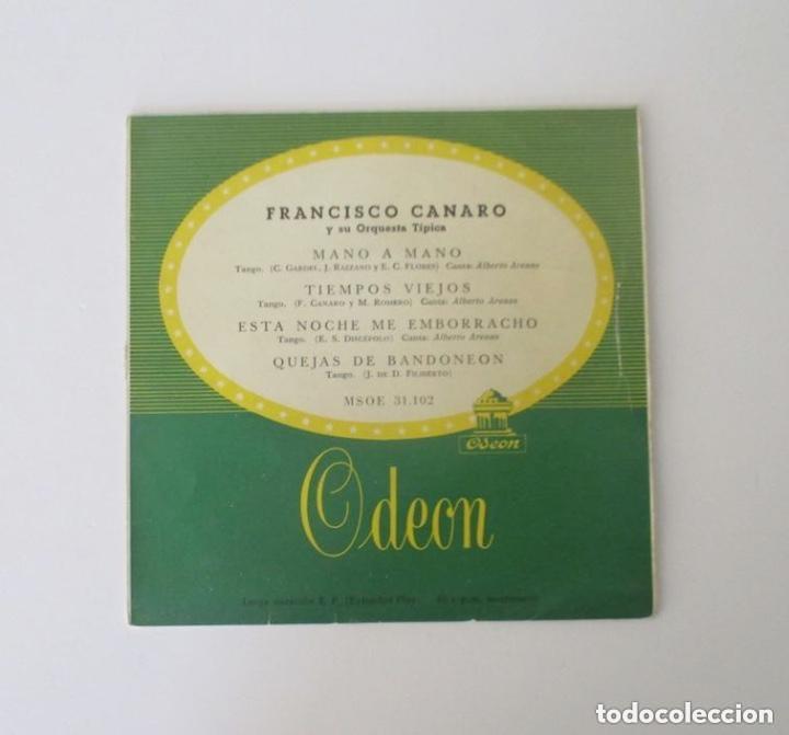 Discos de vinilo: FRANCISCO CANARO Y SU ORQUESTA TIPICA - ODEON - Foto 1