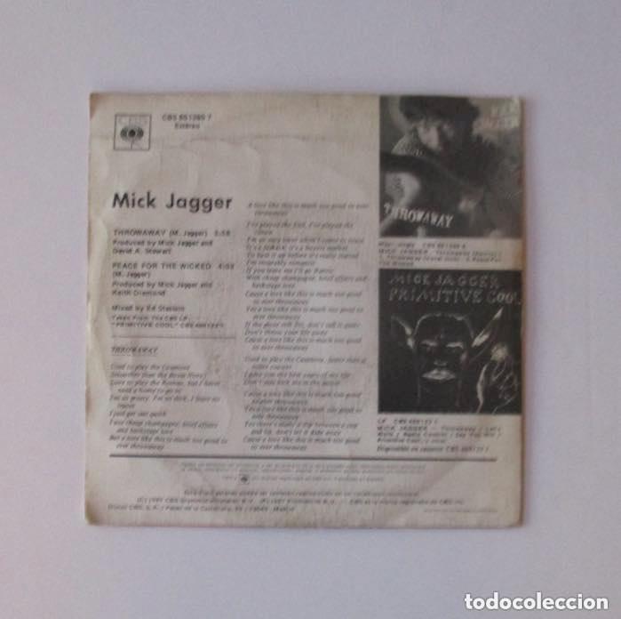 Discos de vinilo: MICK JAGGER - THROWAWAY - Foto 3