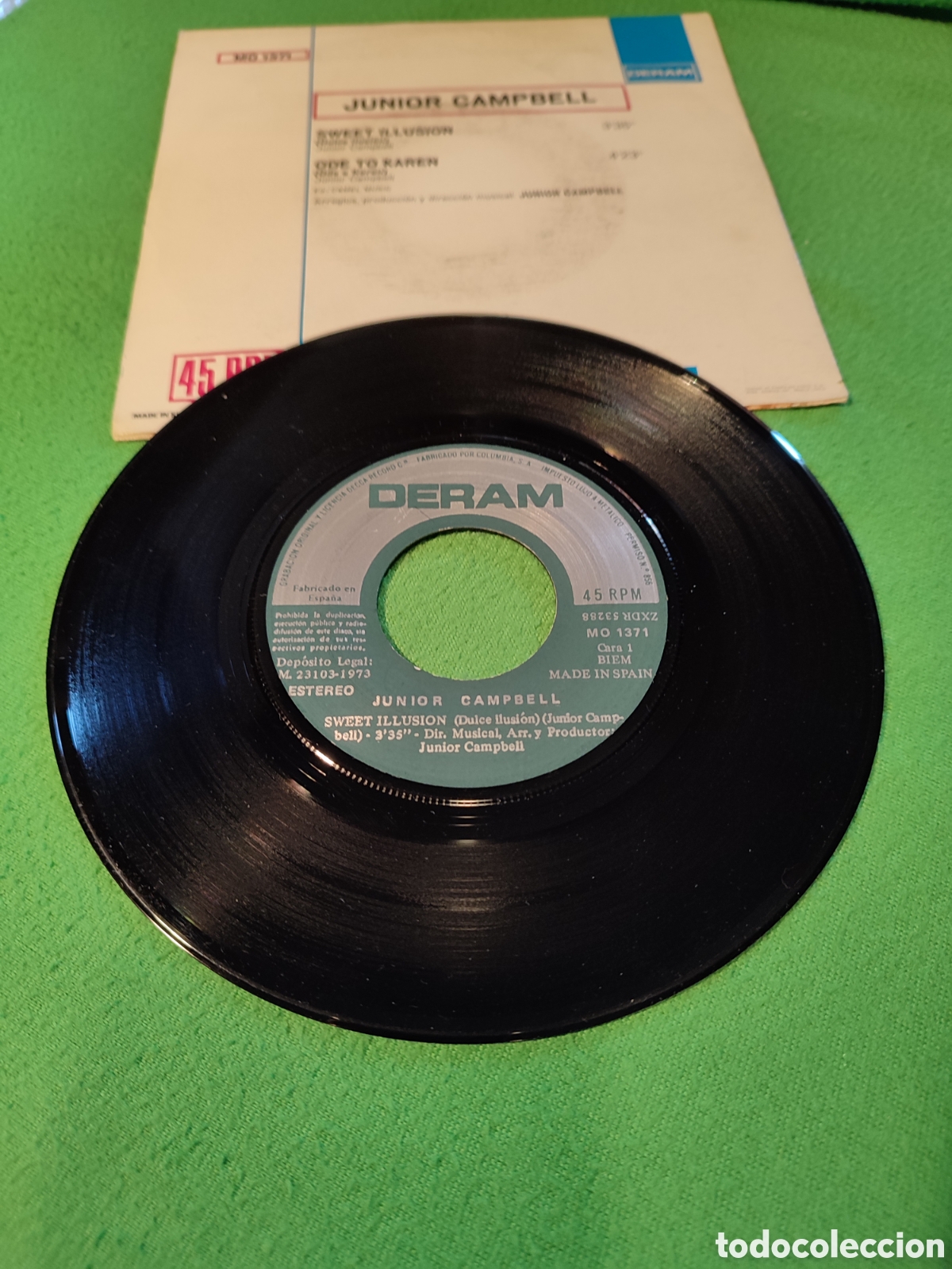 Discos de vinilo: Junior Campbell - Sweet illusion - Foto 2