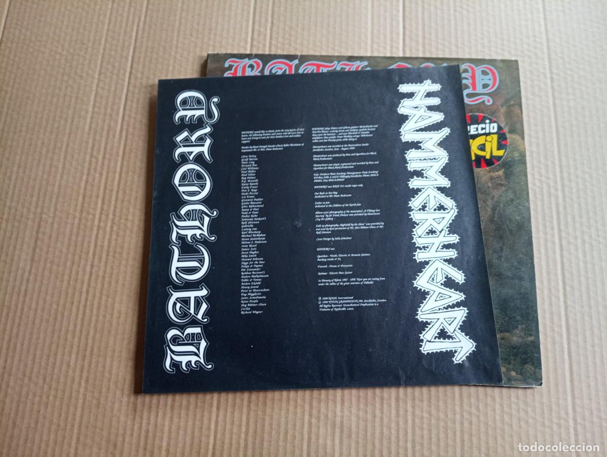 Discos de vinilo: BATHORY - HAMMERHEART LP 1990 GATEFOLD EDICION ALEMANA - Foto 4