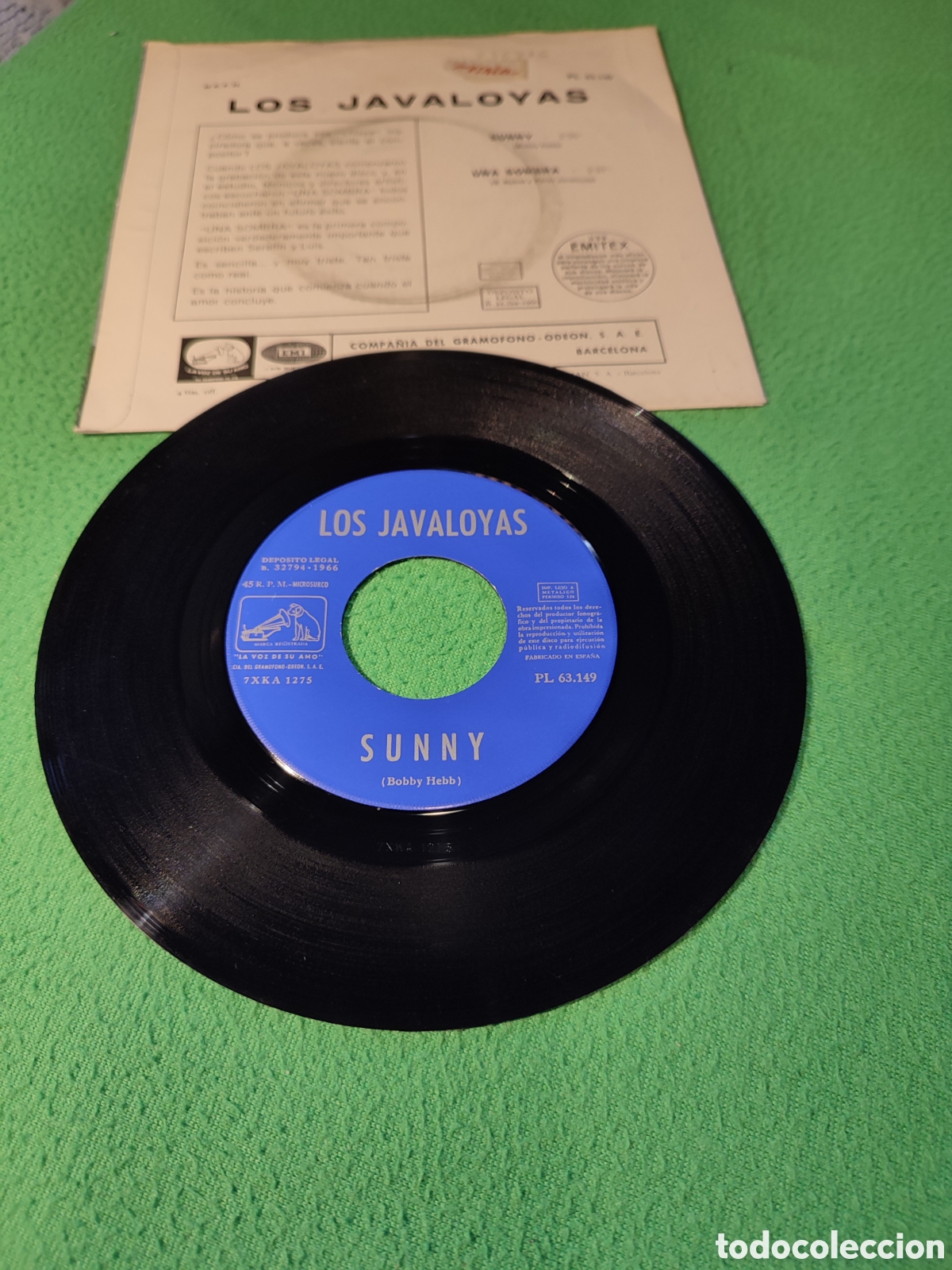 Discos de vinilo: Los Javaloyas - Sunny - Foto 2