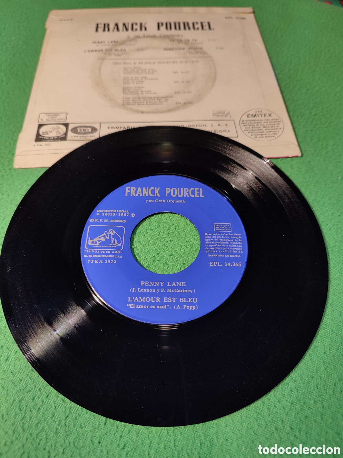 Discos de vinilo: Franck Pourcel - Penny Lane + 3 - Foto 2
