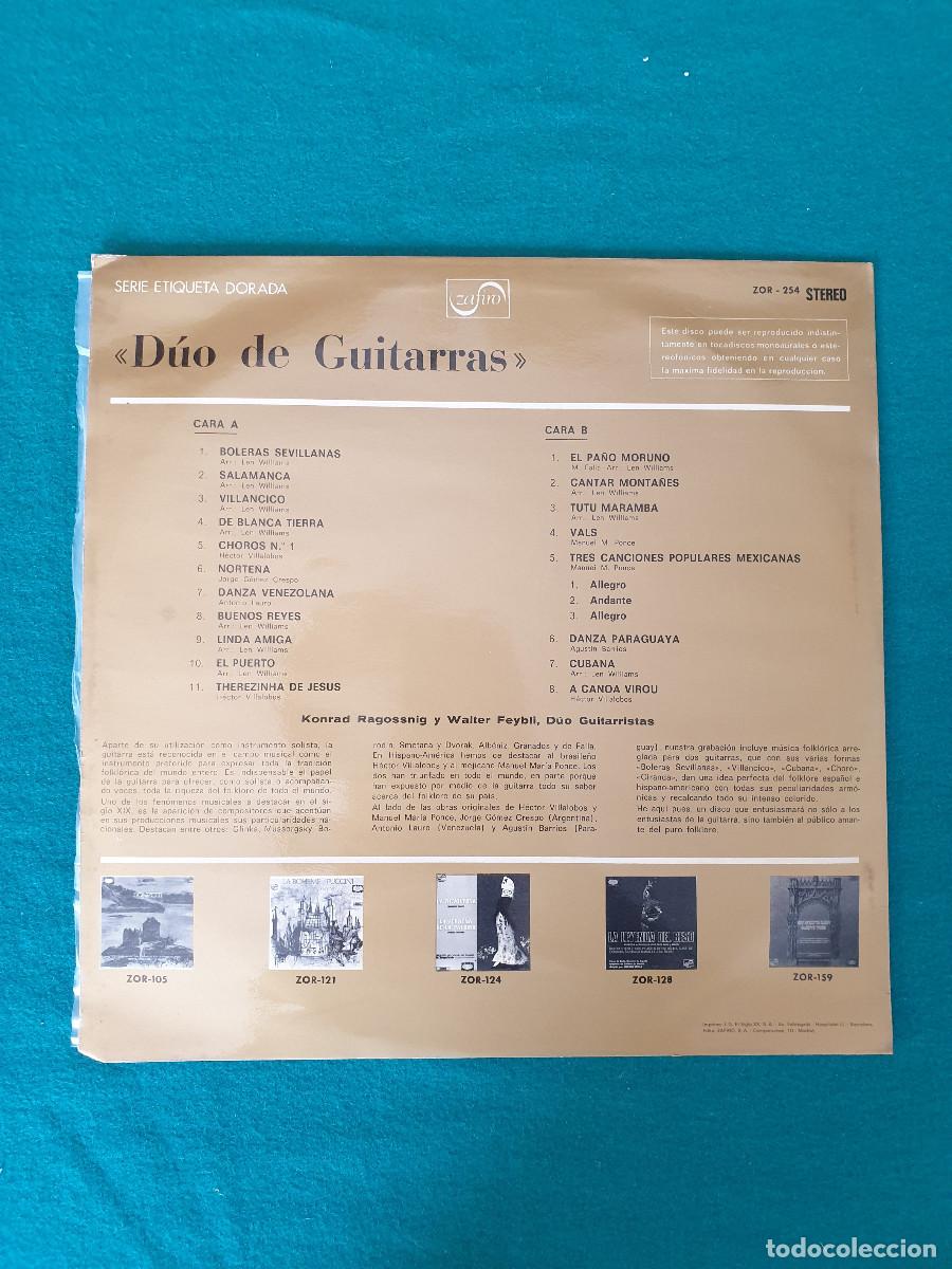 Discos de vinilo: DUO DE GUITARRAS ZAFIRO - Foto 2