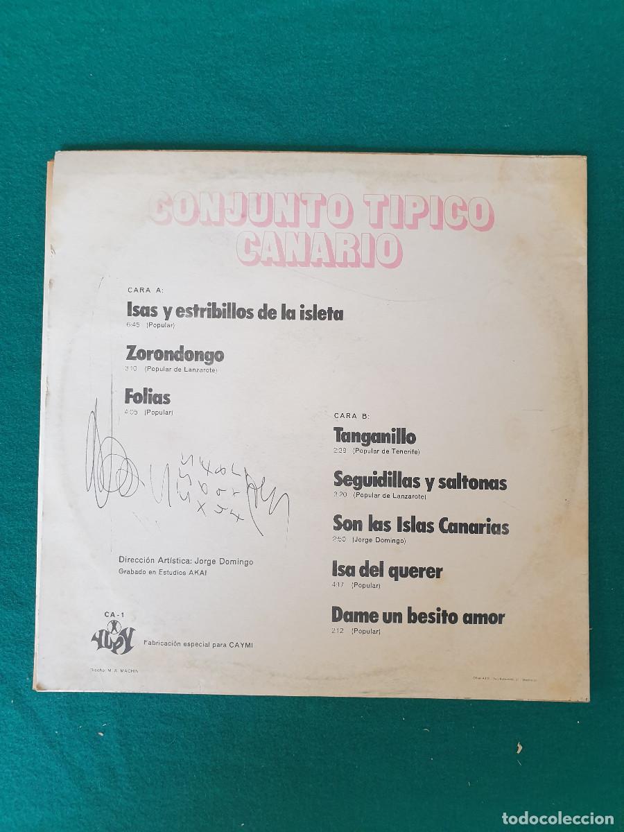 Discos de vinilo: CONJUNTO TIPICO CANARIO CA 1 - Foto 2