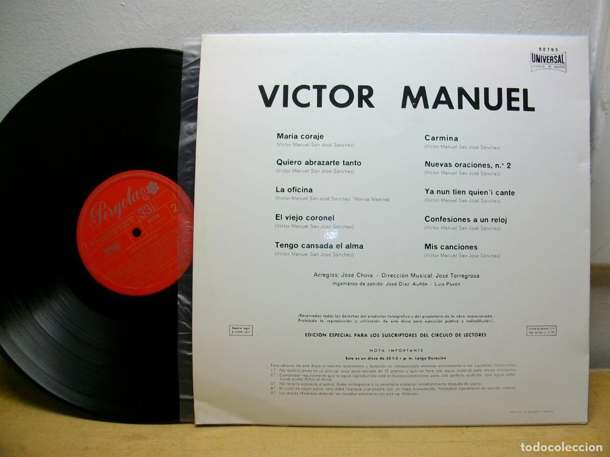Discos de vinilo: V&iacute;ctor Manuel &ndash; Victor Manuel LP 1971 - Foto 2
