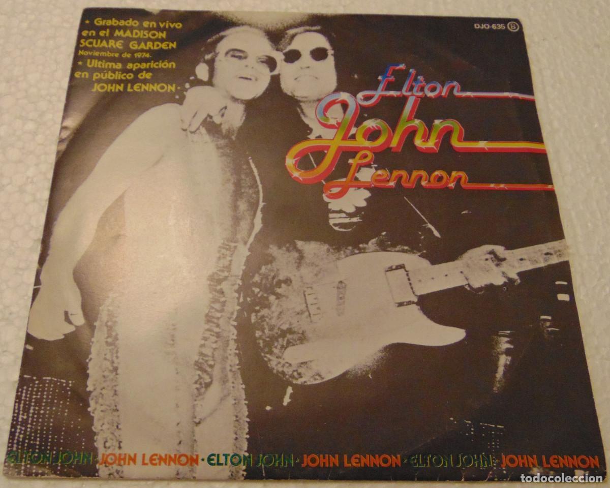 Discos de vinilo: Elton John Lennon - i saw her standing there +1 - SINGLE 1980