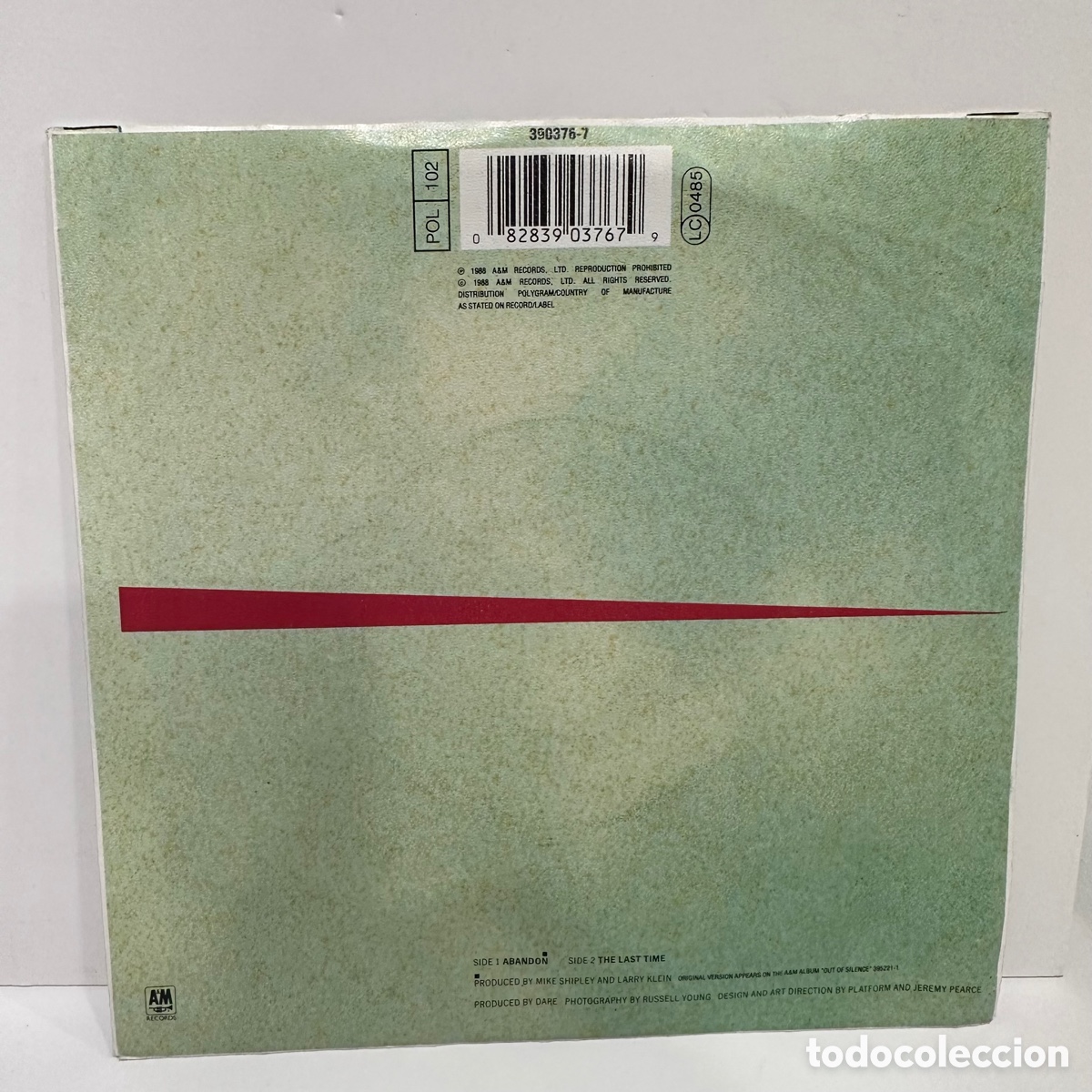 Discos de vinilo: Dare - Abandon (7&rdquo;, Single) - Foto 2