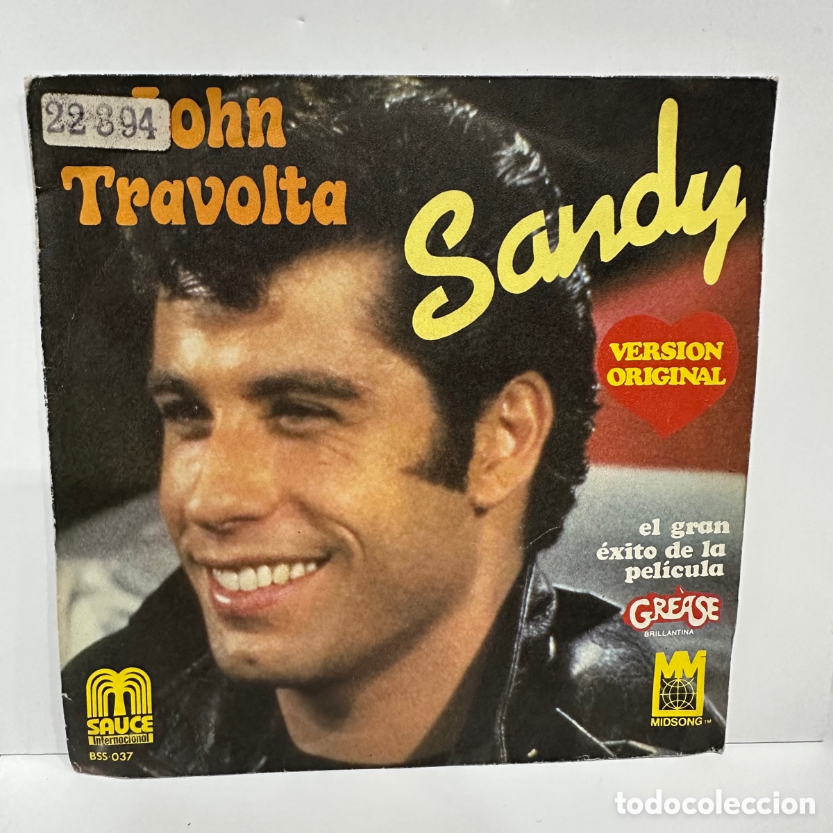 Discos de vinilo: John Travolta - Sandy (7&rdquo;) - Foto 1