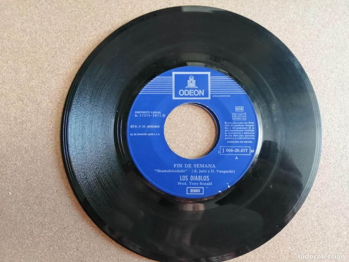 Discos de vinilo: DISCO SINGLE. LOS DIABLOS (FIN DE SEMANA - ME CONFORMARE) - Foto 2