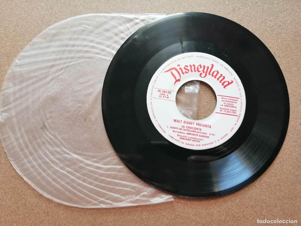 Discos de vinilo: DISCO SINGLE. CUENTO DE WALT DISNEY. LA CENICIENTA - Foto 1