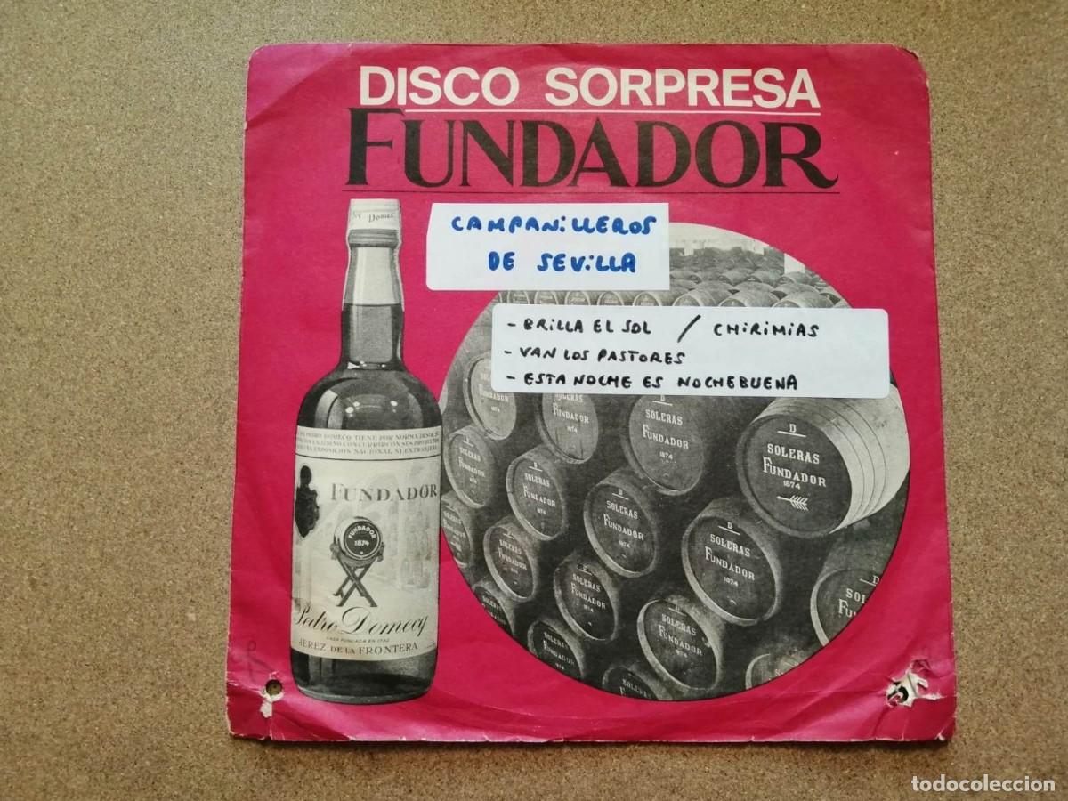 Vinyl-Schallplatten: DISCO SINGLE FUNDADOR. CAMPNAILLEROS DE SEVILLA (BRILLA EL SOL - CHIRIMIAS - VAN LOS PASTORES...