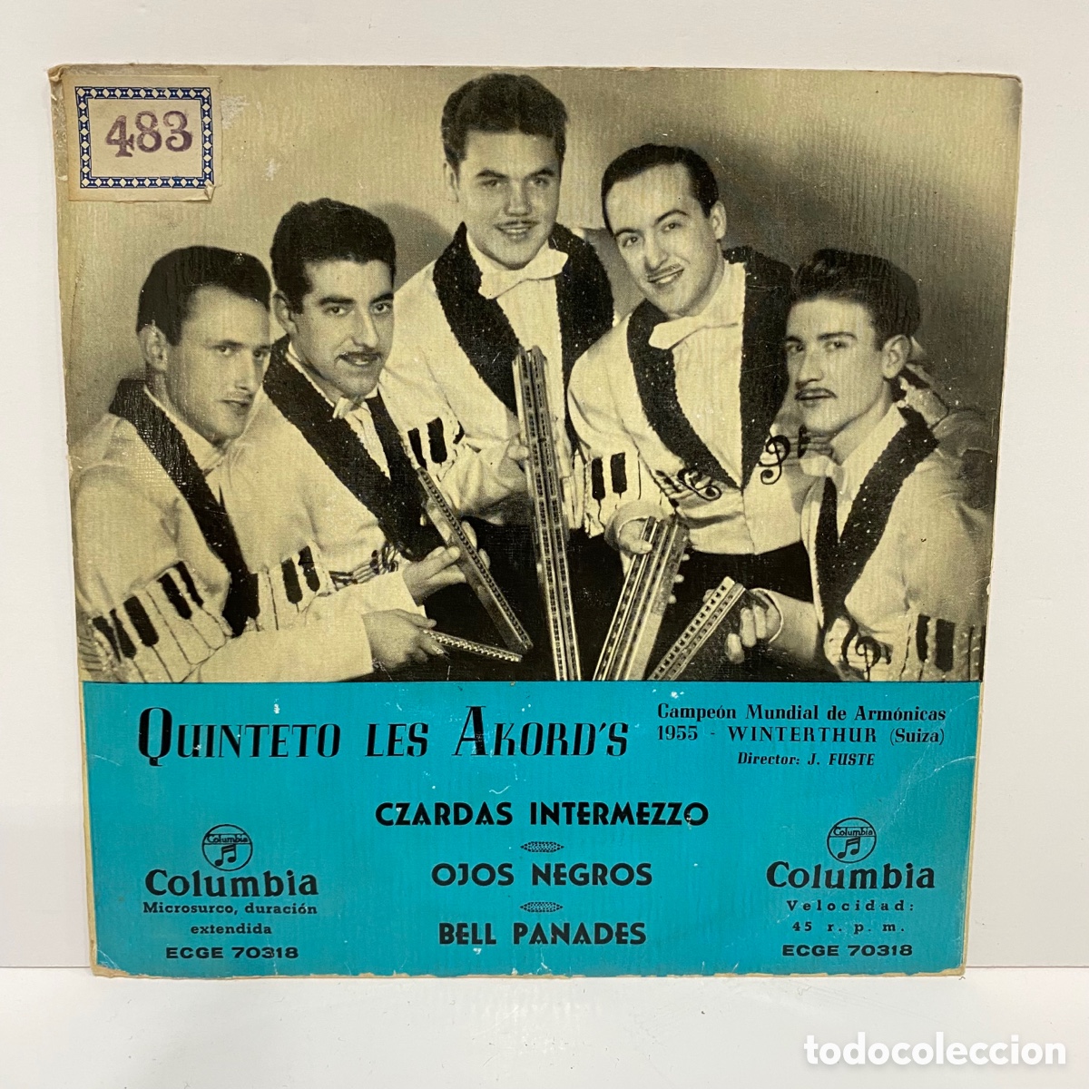 Discos de vinilo: Quinteto Les Akords (7&rdquo;, EP) - Foto 1