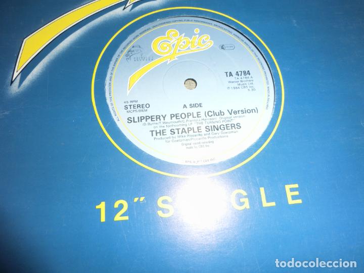 Discos de vinilo: The Staple Singers - Slippery People - Foto 2