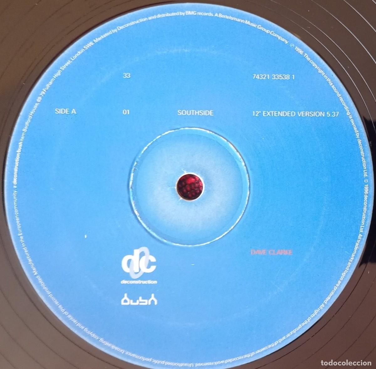 Discos de vinilo: DAVE CLARKE ** Southside ** MAXI SINGLE VINILO ORIGINAL 1996 UK - Foto 3