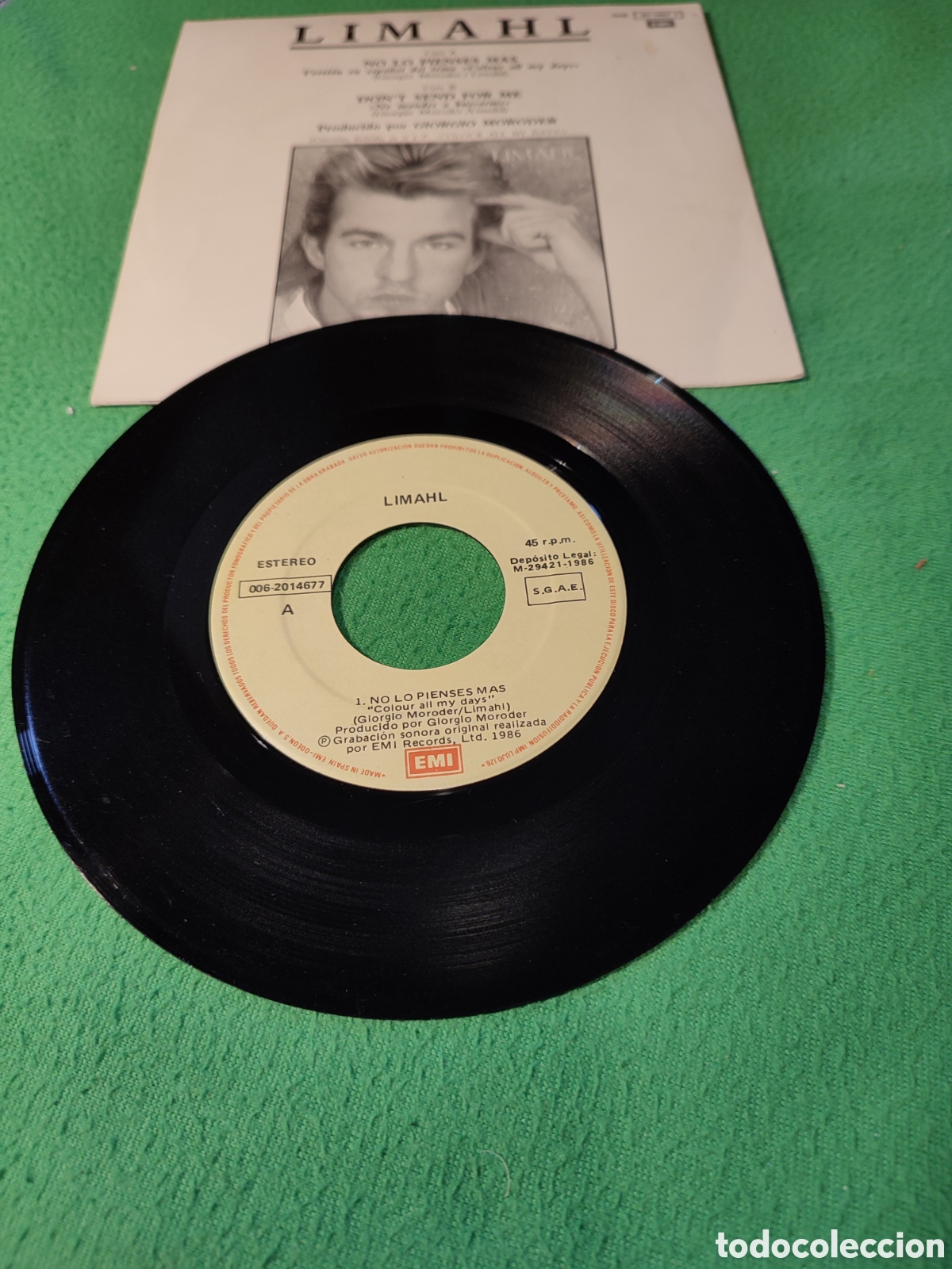 Discos de vinilo: Limahl - No lo pienses m&aacute;s - Foto 2