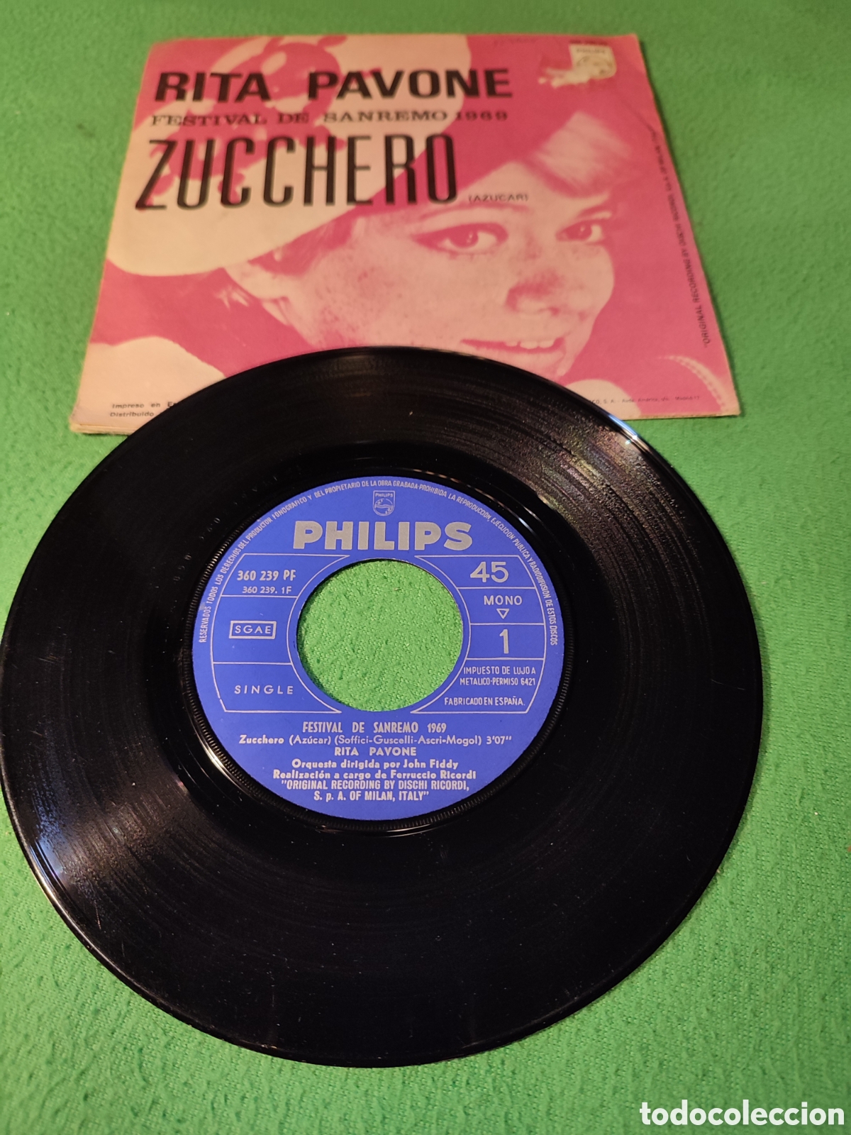 Discos de vinilo: Rita Pavone - Zucchero Vinilo Single - Foto 2