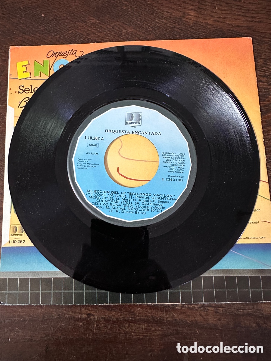 Discos de vinilo: ORQUESTA ENCANTADA - BAILONGO VACIL&Oacute;N 1982 - Foto 4