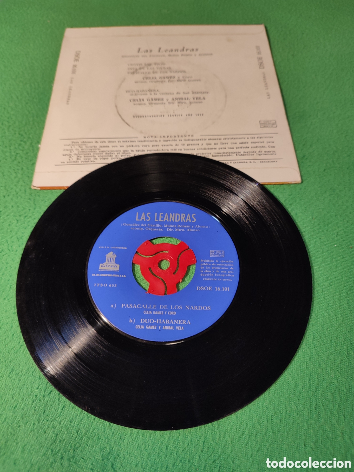 Discos de vinilo: Celia Gamez - Las Leandras 4 canciones - Foto 2