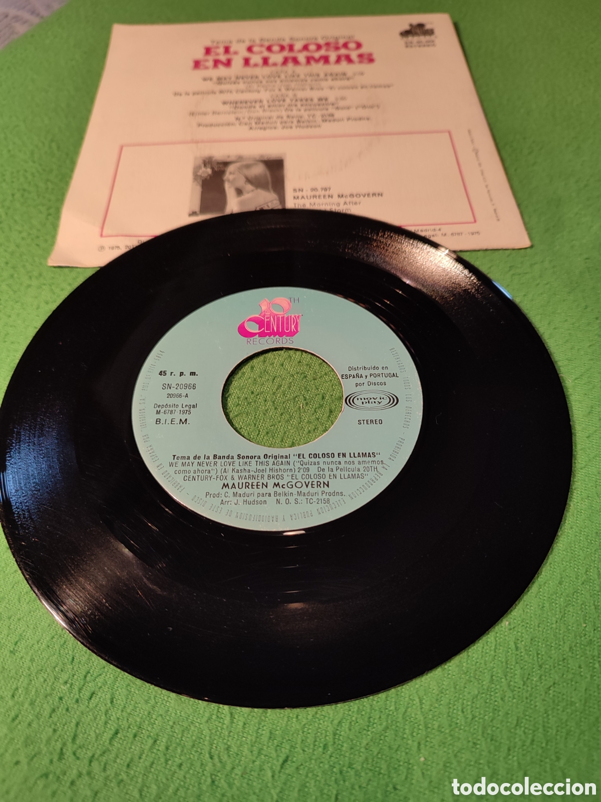 Discos de vinilo: Maureen McGovern- El coloso en llamas - Foto 2