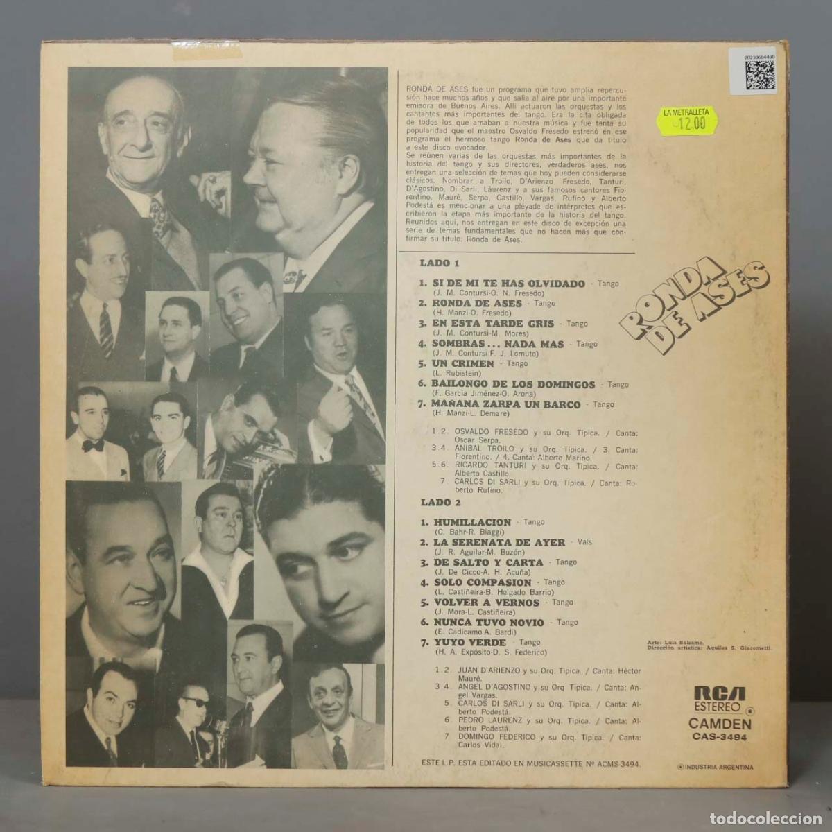 Discos de vinilo: LP. Ronda de Ases - Foto 2