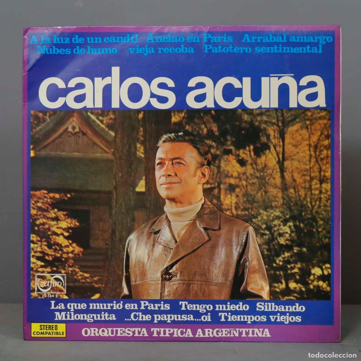Discos de vinilo: LP. CARLOS ACU&Ntilde;A. A LA LUZ DEL CANDIL - Foto 1