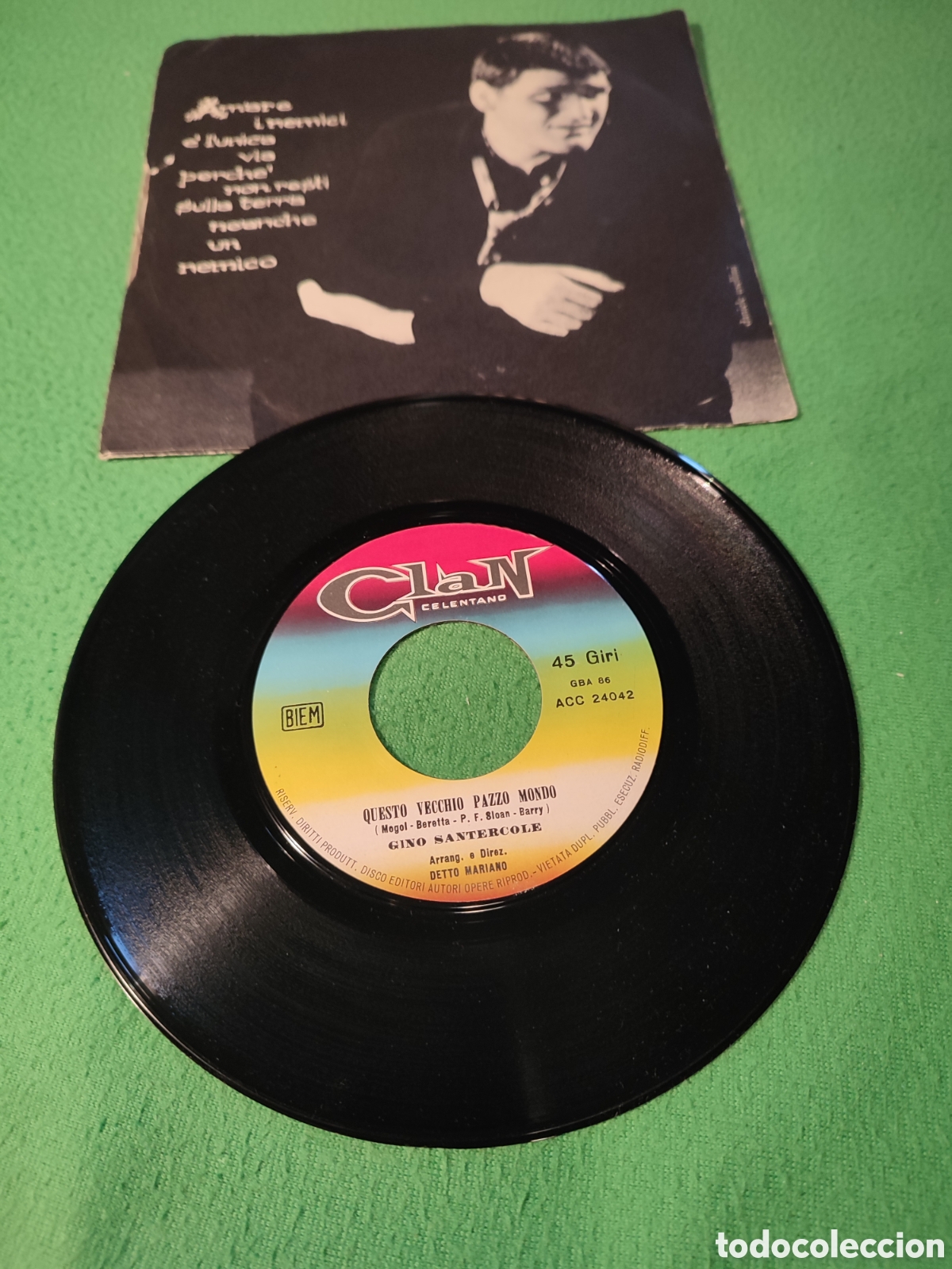 Discos de vinilo: Gino Santercole - Question vecchio pazzo Mondo - Foto 2