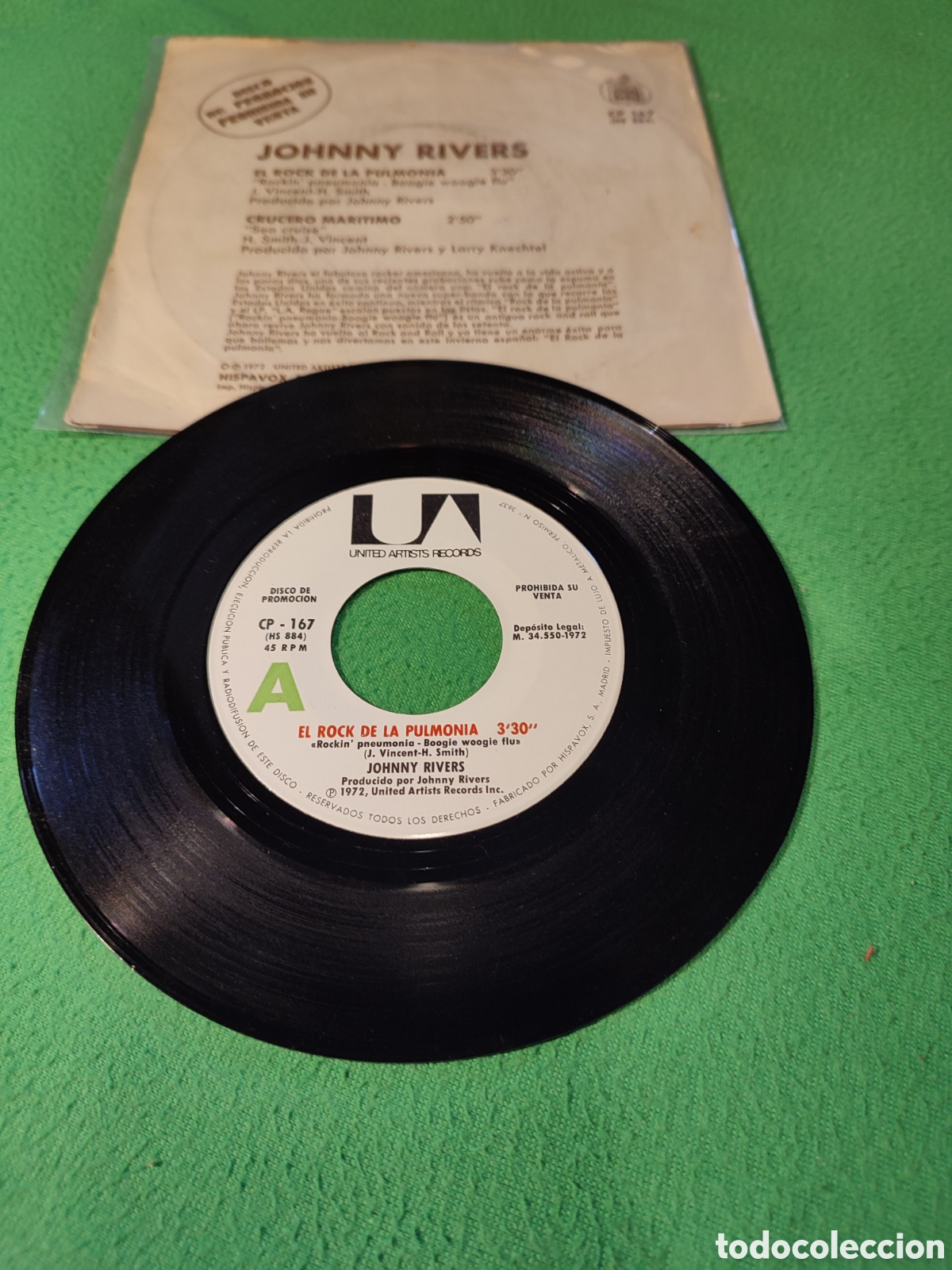 Discos de vinilo: Johnny Rivers - El Rock de la pulmon&iacute;a - Foto 2
