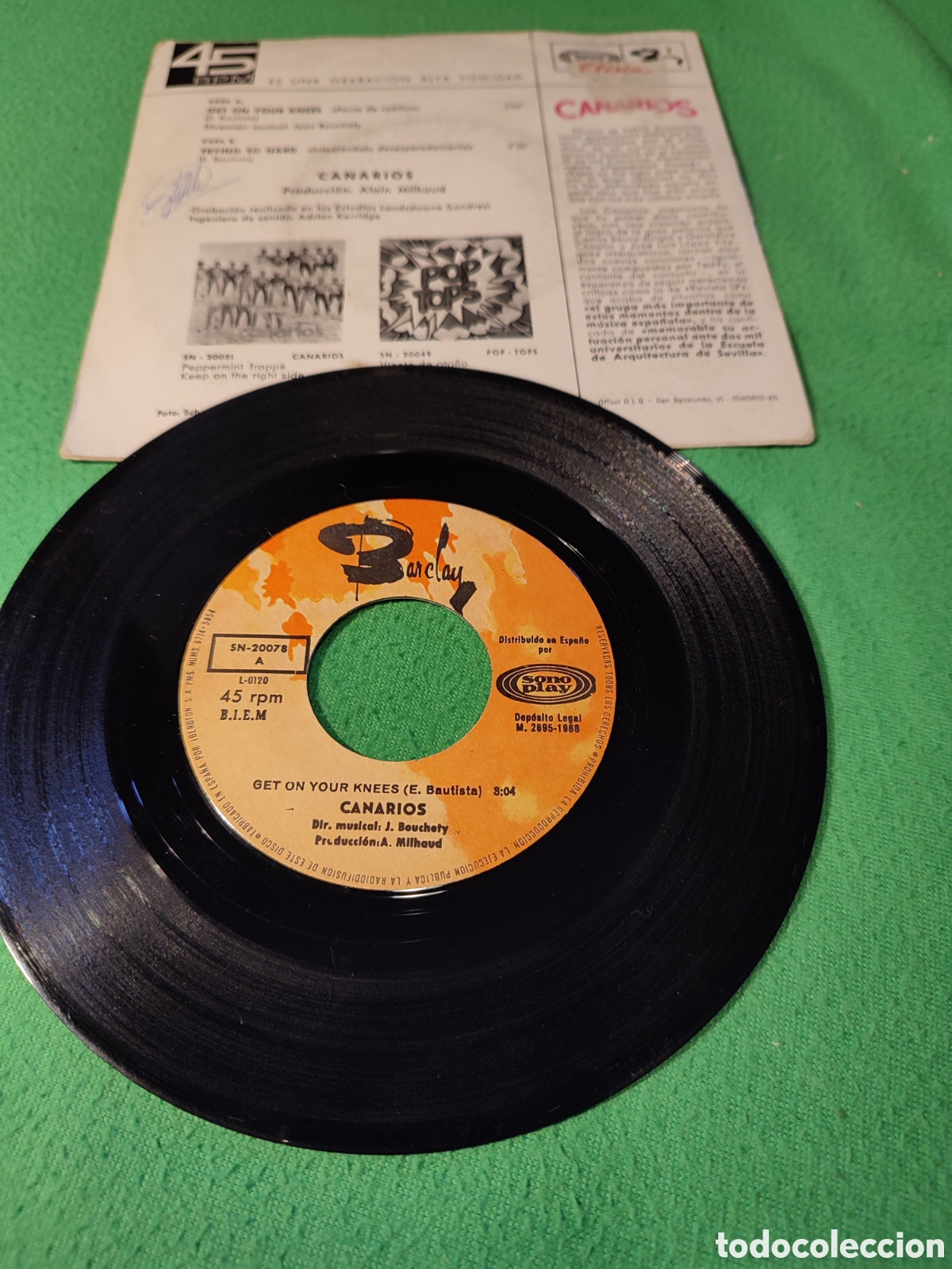Discos de vinilo: Canarios - Get on your knees - Foto 2