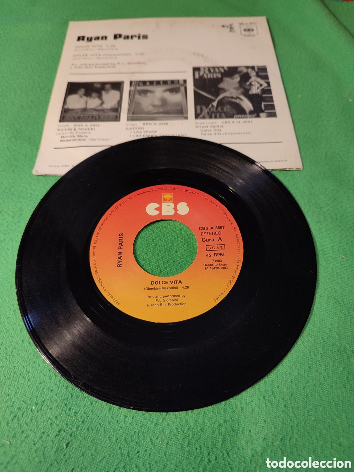 Discos de vinilo: Ryan Par&iacute;s - Dolce vita - Foto 2