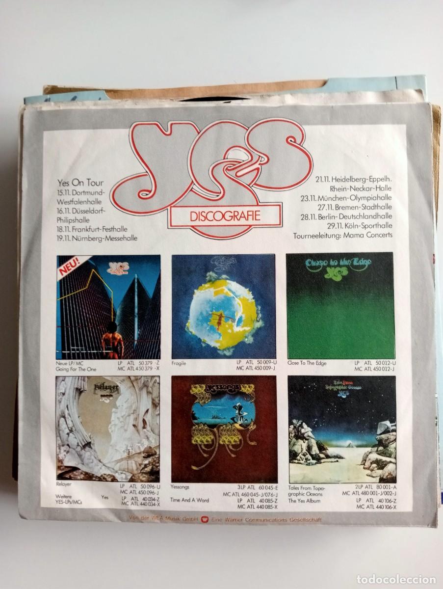 Discos de vinilo: Yes - Going For The One (7&rdquo;, Single) 1977 - Foto 2