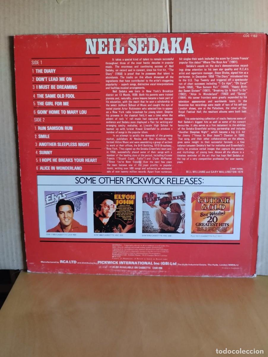 Discos de vinilo: NEIL SEDAKA --- SUNNY - Foto 2
