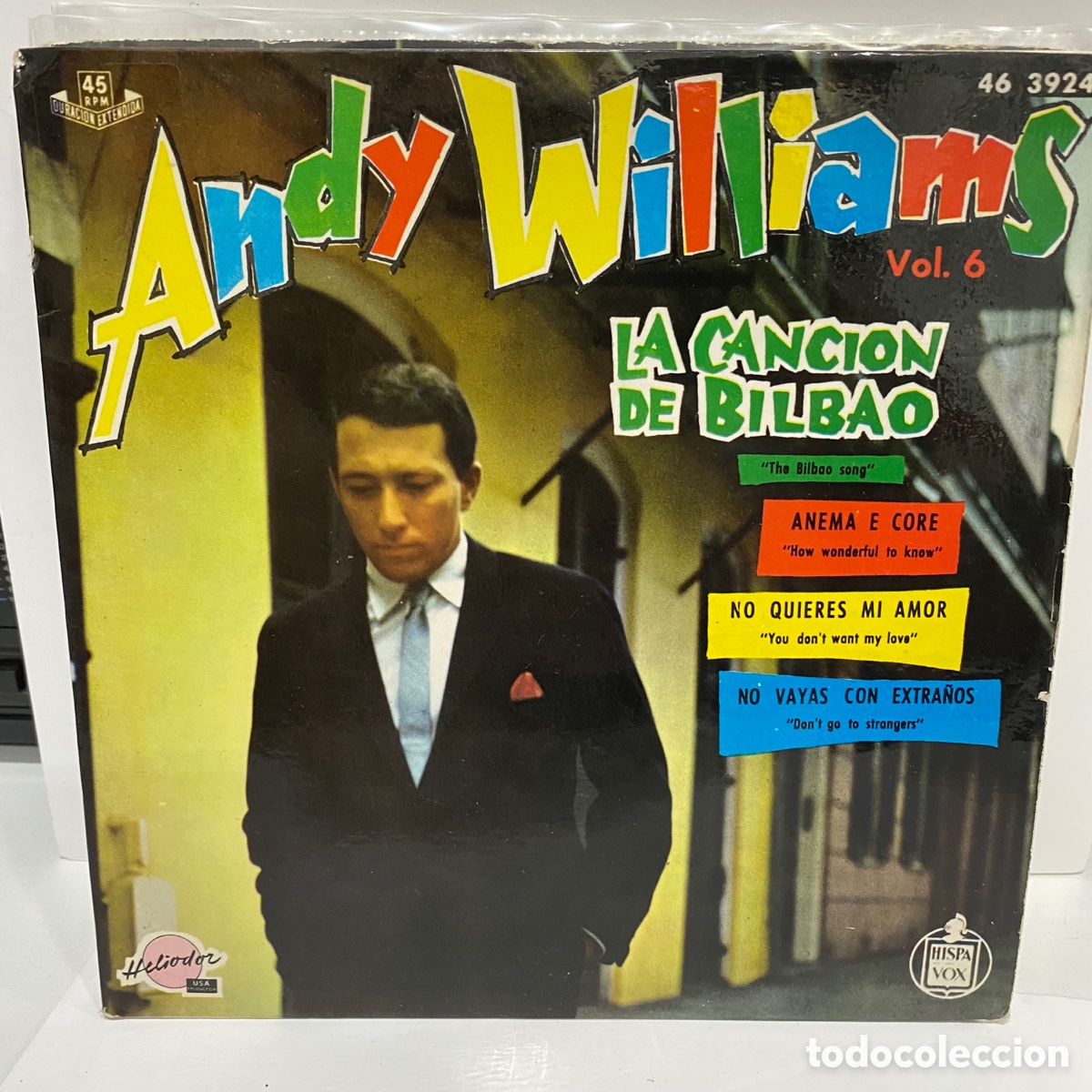 Discos de vinilo: Andy Williams - La Canci&oacute;n De Bilbao (7&rdquo;, EP) - Foto 1
