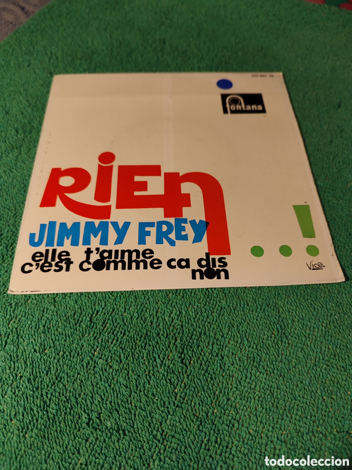 Discos de vinilo: Jimmy Frey - Elle Taime + 3 - Foto 1