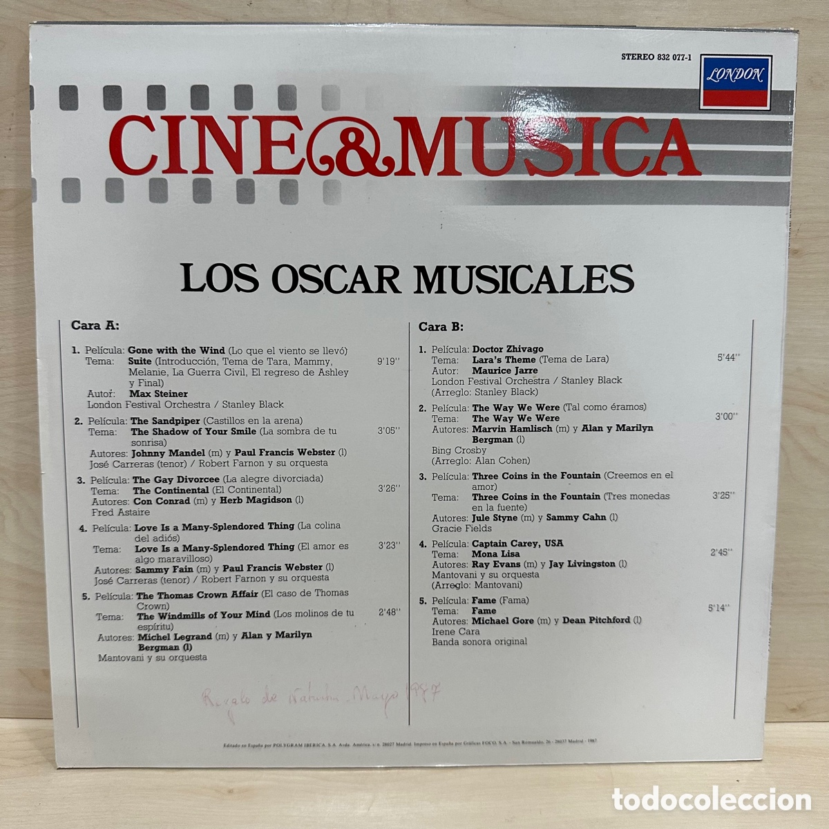 Discos de vinilo: Los Oscar Musicales (LP, Comp) - Foto 2