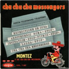 Discos de vinilo: MONTEZ (BOBBY MONTEZ) Y SUS CHA-CHA-CHA MESSENGERS - EP FRANCE - DISQUES VOGUE EPL 7.587