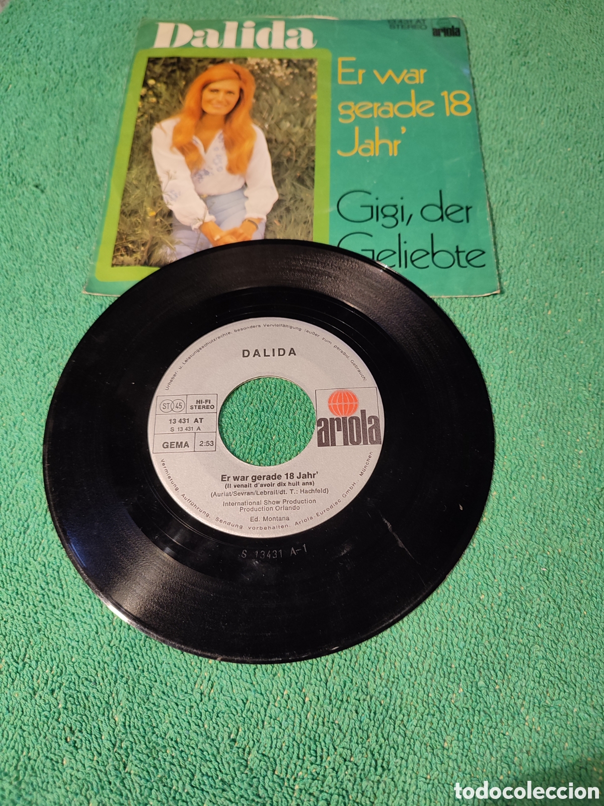 Discos de vinilo: Dalida - Er War gerade 18 jahr - Foto 2