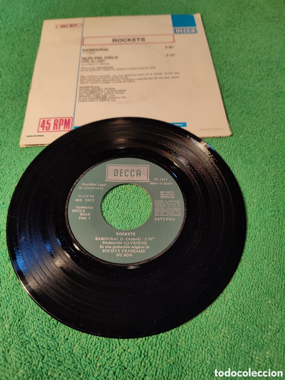 Discos de vinilo: Rockets - Samourai edici&oacute;n espa&ntilde;ola - Foto 2