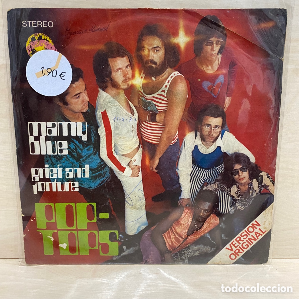 Discos de vinilo: Pop-Tops - Mamy Blue (7&rdquo;, Single) - Foto 1