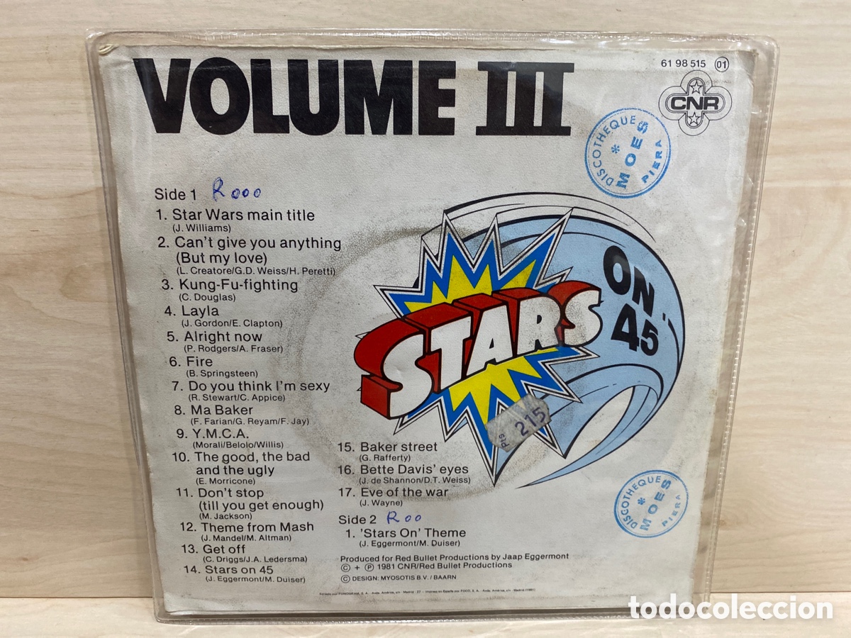 Discos de vinilo: Stars On 45 - Volume III (7&rdquo;, Single) - Foto 2